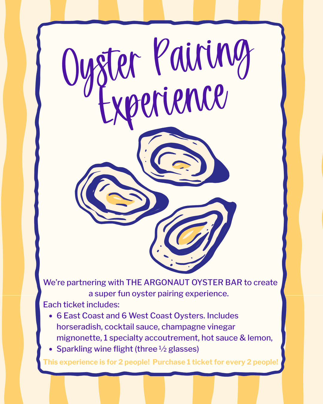 Oyster Pairing Experience-2 Oyster Pairing Experience-2