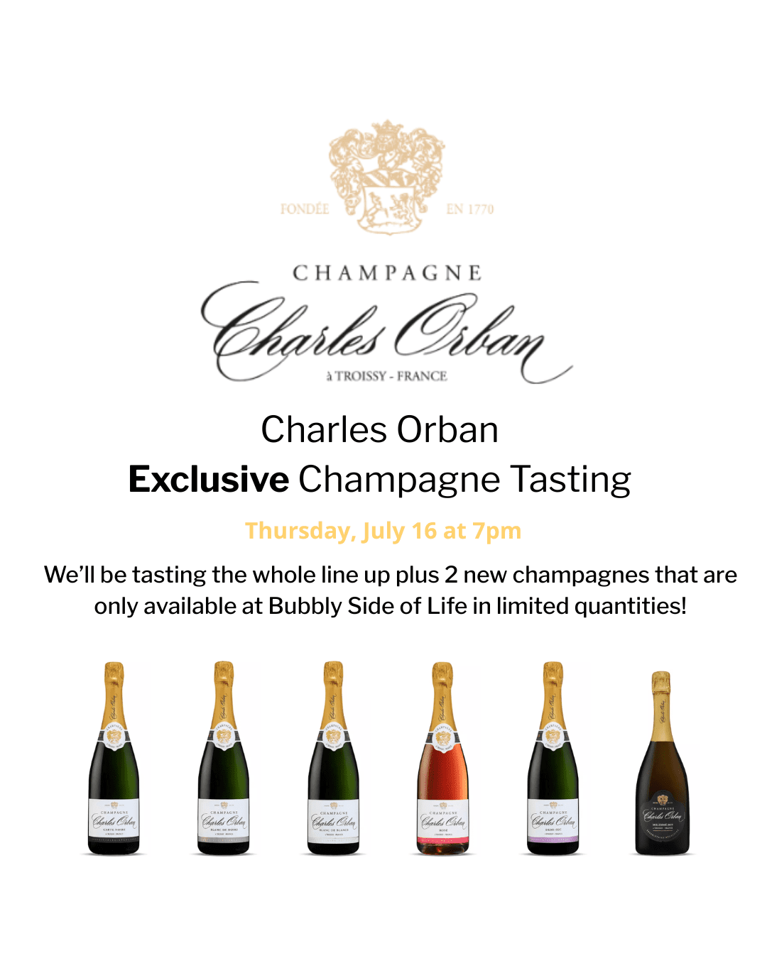 A Chalres Orban Exclusive Tasting